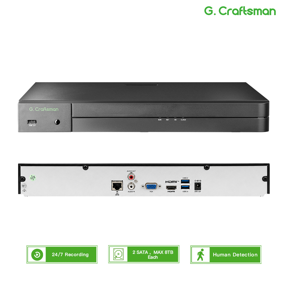 Home Security With Camera - UNI 32CH NVR 12MP Security Recorder