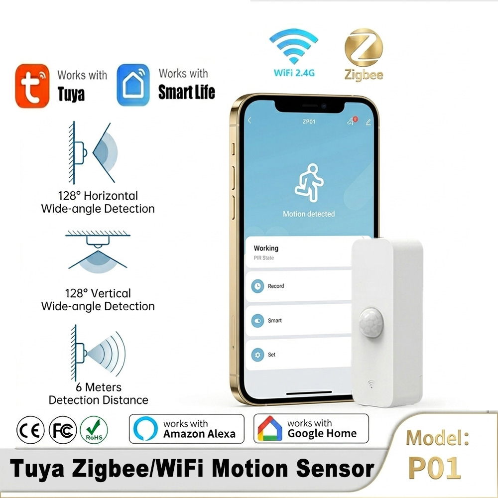 Home Security Home Assistant - Smart PIR Motion Sensor WiFi Zigbee