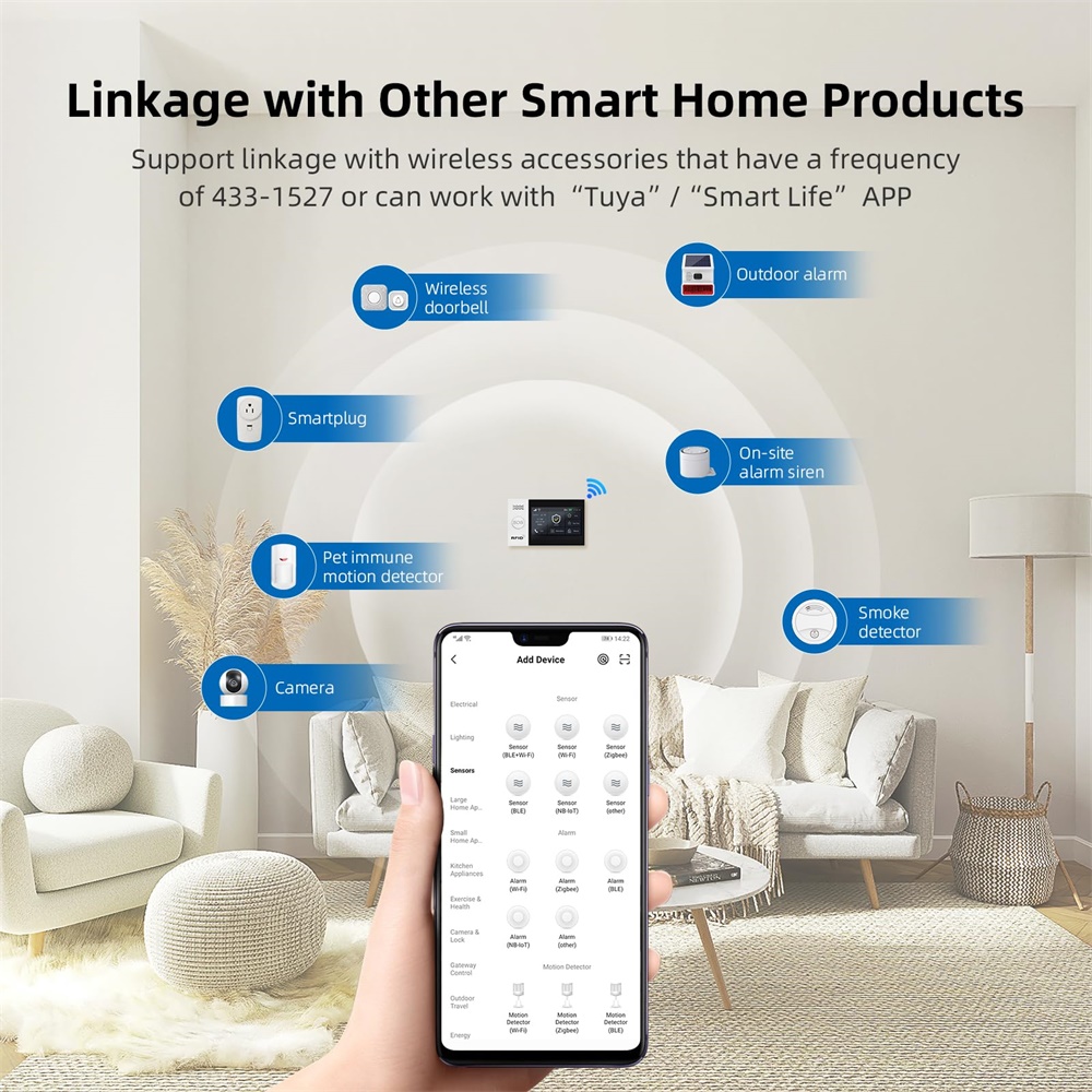 2.4G WIFI Smart GSM Alarm Syst - Home Security Deals ulasan dan harga