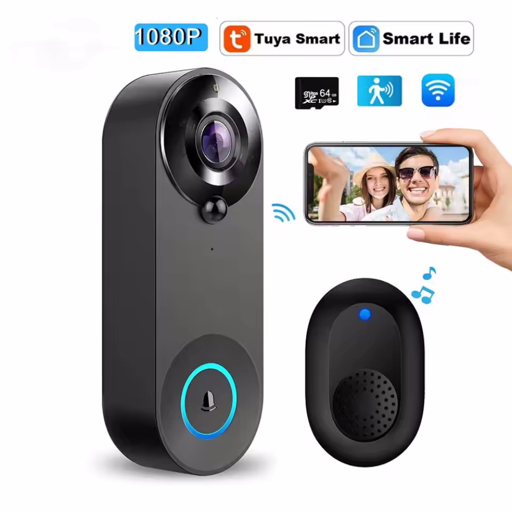 Tuya 1080P Wireless WIFI Doorb - Home Security Blink ulasan dan harga