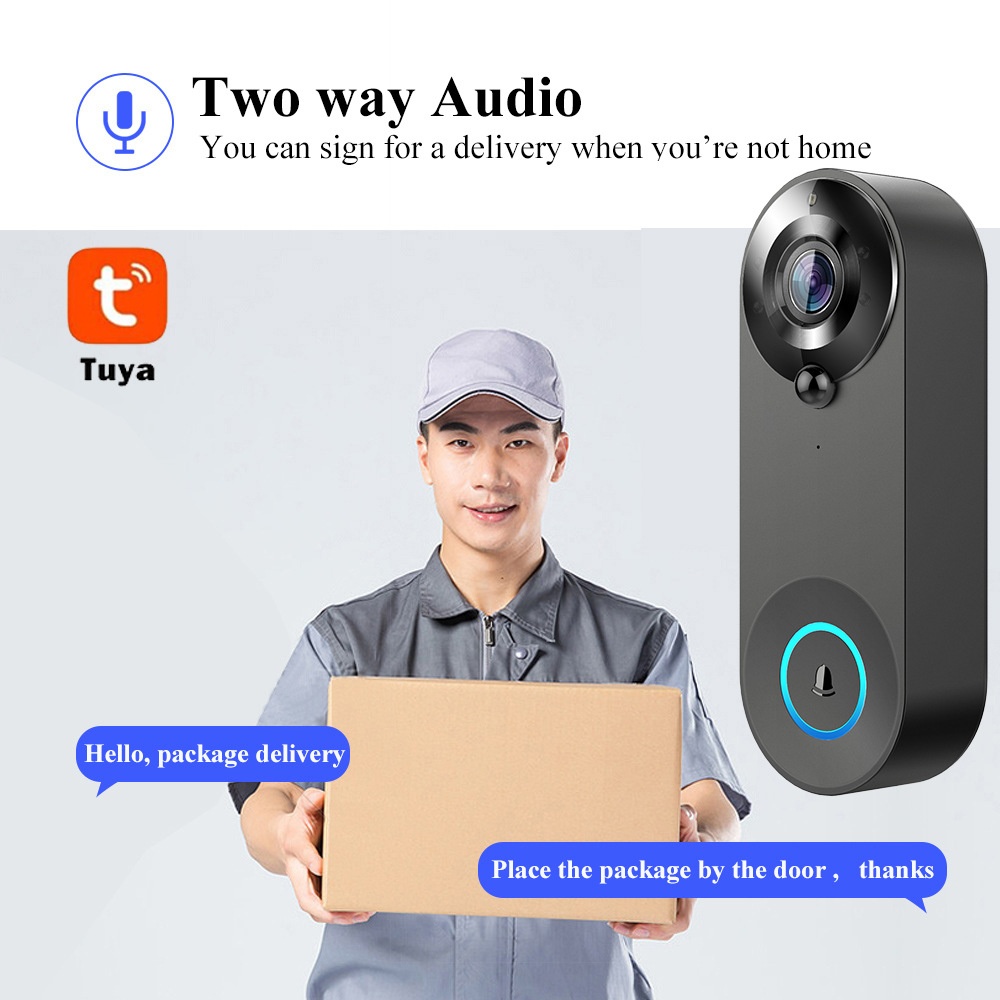 Tuya 1080P Wireless WIFI Doorb - Home Security Blink ulasan dan harga