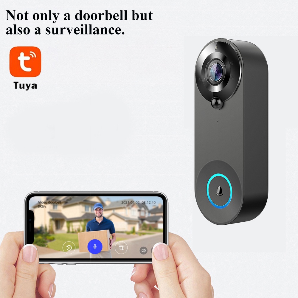 Tuya 1080P Wireless WIFI Doorb - Home Security Blink ulasan dan harga