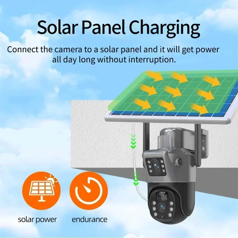 Solar Powered 4K 8MP Surveilla - Ip Camera Outdoor 4K ulasan dan harga
