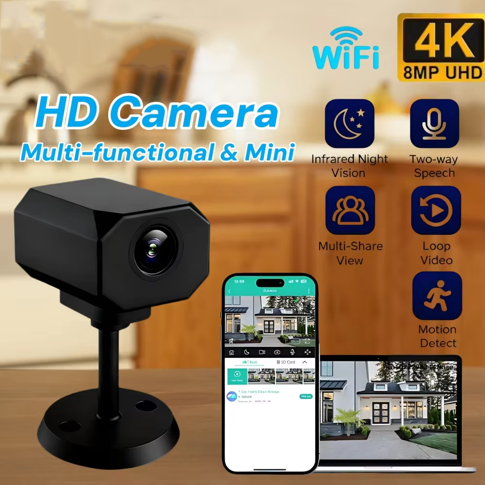 4K HD WiFi Security Camera for - Home Security Home Assistant ulasan dan harga
