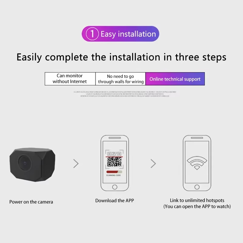 4K HD WiFi Security Camera for - Home Security Home Assistant ulasan dan harga