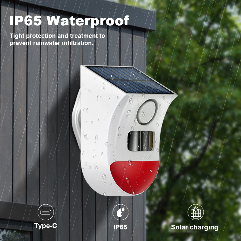 Tuya Zigbee Solar Siren Alarm  - Home Security Deals ulasan dan harga
