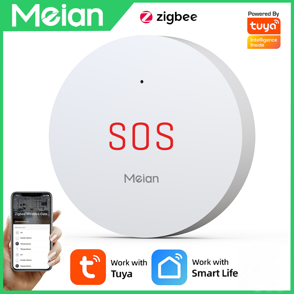 Meian Zigbee Tuya SOS Emergenc - Home Security Deals ulasan dan harga