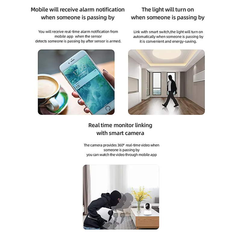 Smart PIR Motion Sensor WiFi Z - Home Security Home Assistant ulasan dan harga
