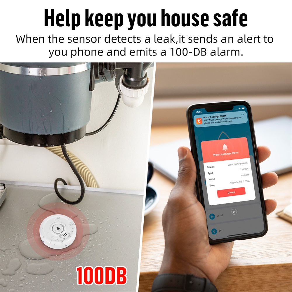 Fuers Water Leakage Detector S - Home Security Home Assistant ulasan dan harga