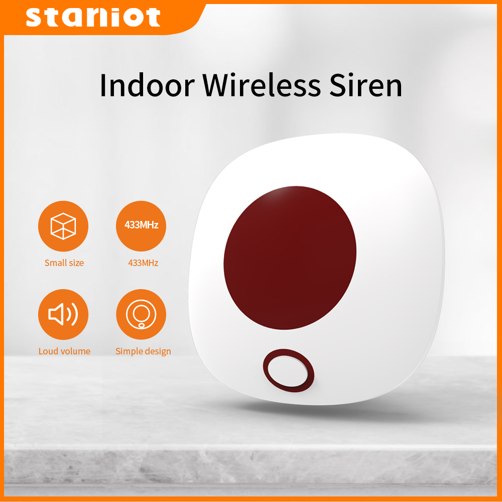 Staniot Indoor Wireless Siren  - Home Security Deals ulasan dan harga