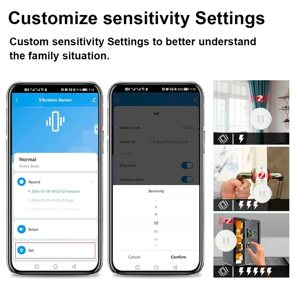 Tuya ZigBee Smart Vibration &  - Home Security Home Assistant ulasan dan harga