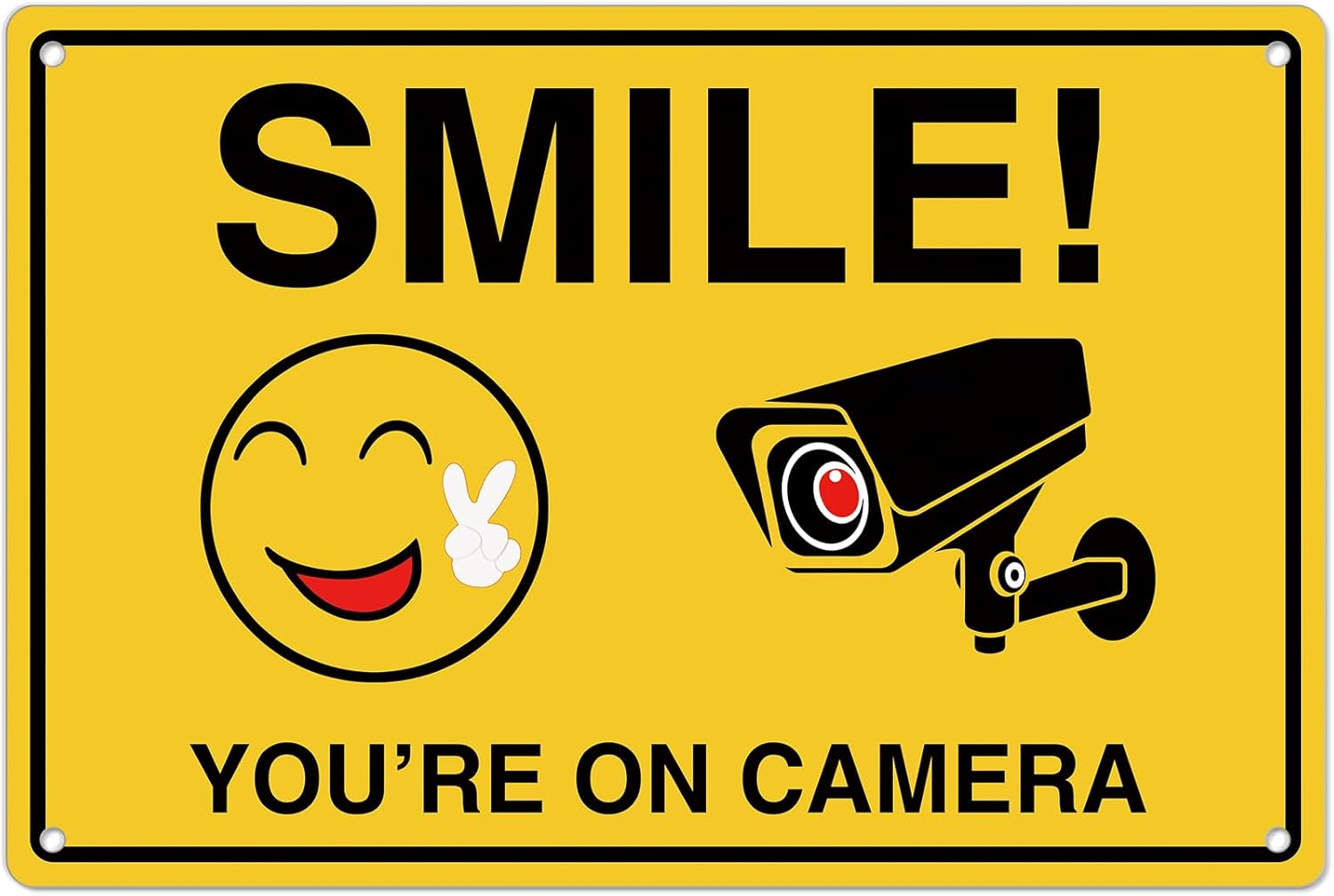 Smile Youre On Camera Signs ;  - Home Security Home Assistant ulasan dan harga