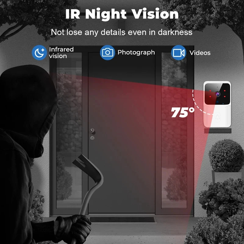 Smart Home WiFi Video Doorbell - Home Security Blink ulasan dan harga