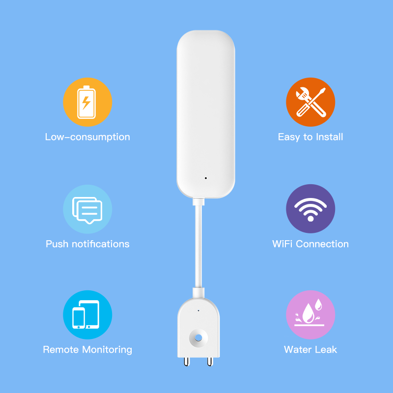 Tuya WiFi ZigBee Water Sensor  - Home Security Home Assistant ulasan dan harga