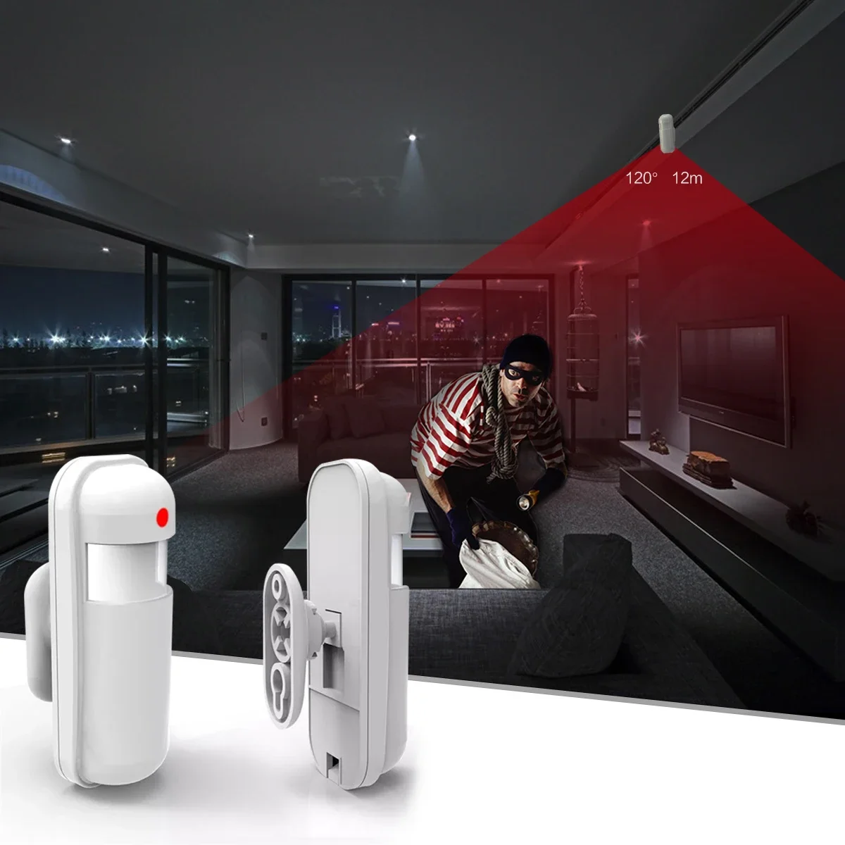 433MHz Motion Sensor Wireless  - Home Security Deals ulasan dan harga