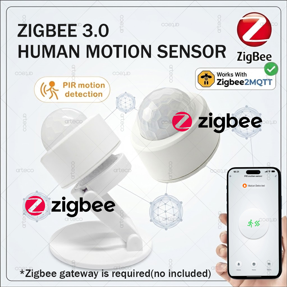 Zigbee 3.0 Mini PIR Motion Sen - Home Security Devices ulasan dan harga