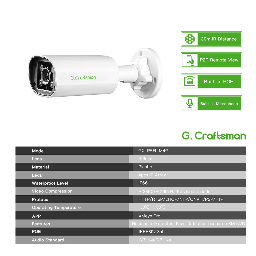 C GC PB 4MP POE IP Camera,Buil - Home Security Home Assistant ulasan dan harga