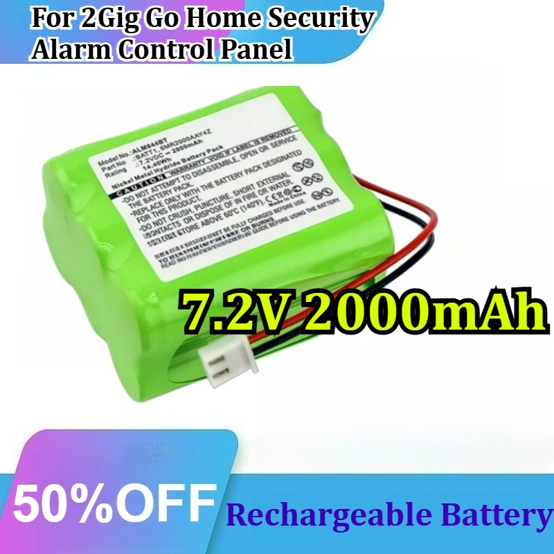7.2V 2000mAh Ni-MH for 2Gig Go - Home Security Battery Replacement ulasan dan harga