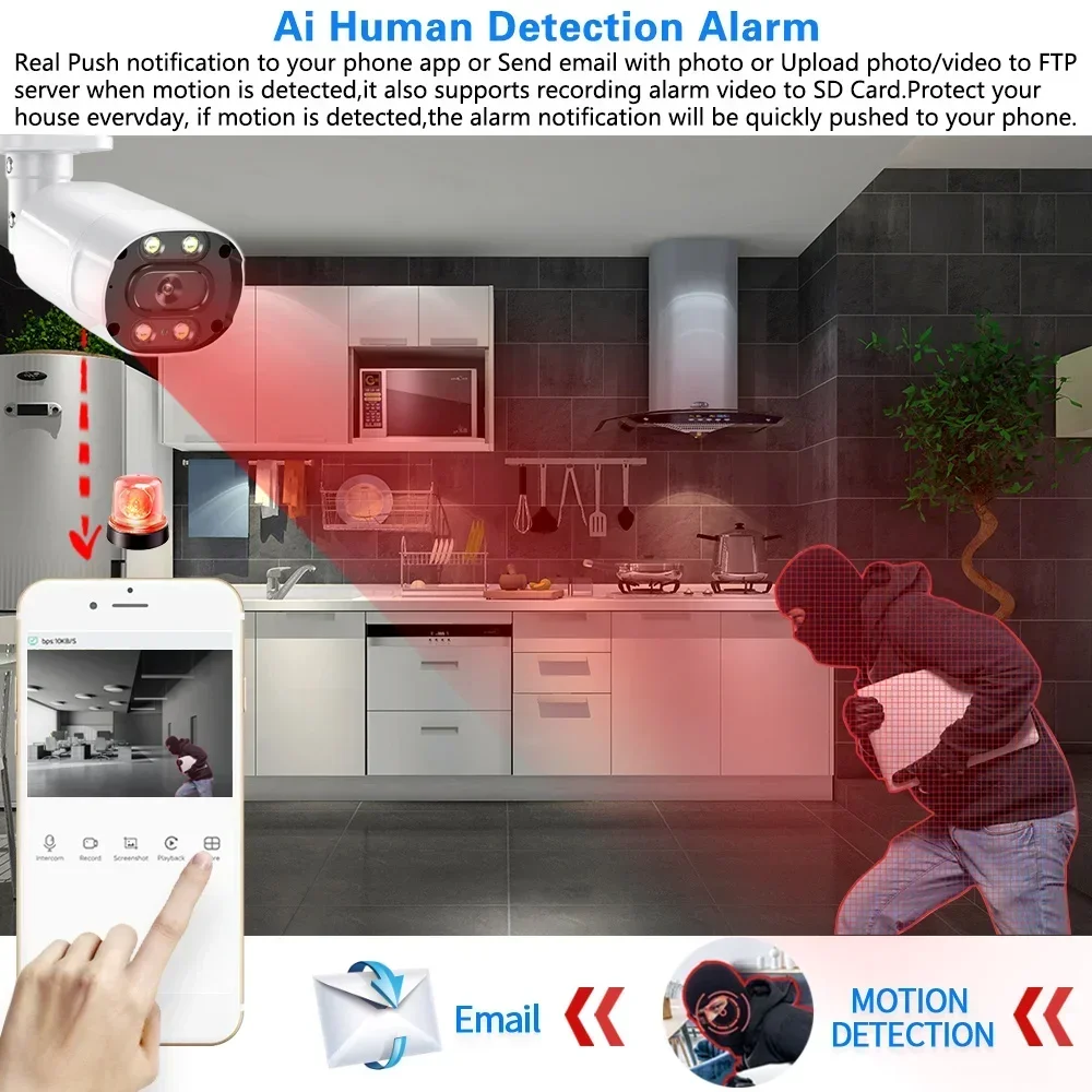 4K AHD DVR Home Security Kit 8 - Home Security With Camera ulasan dan harga
