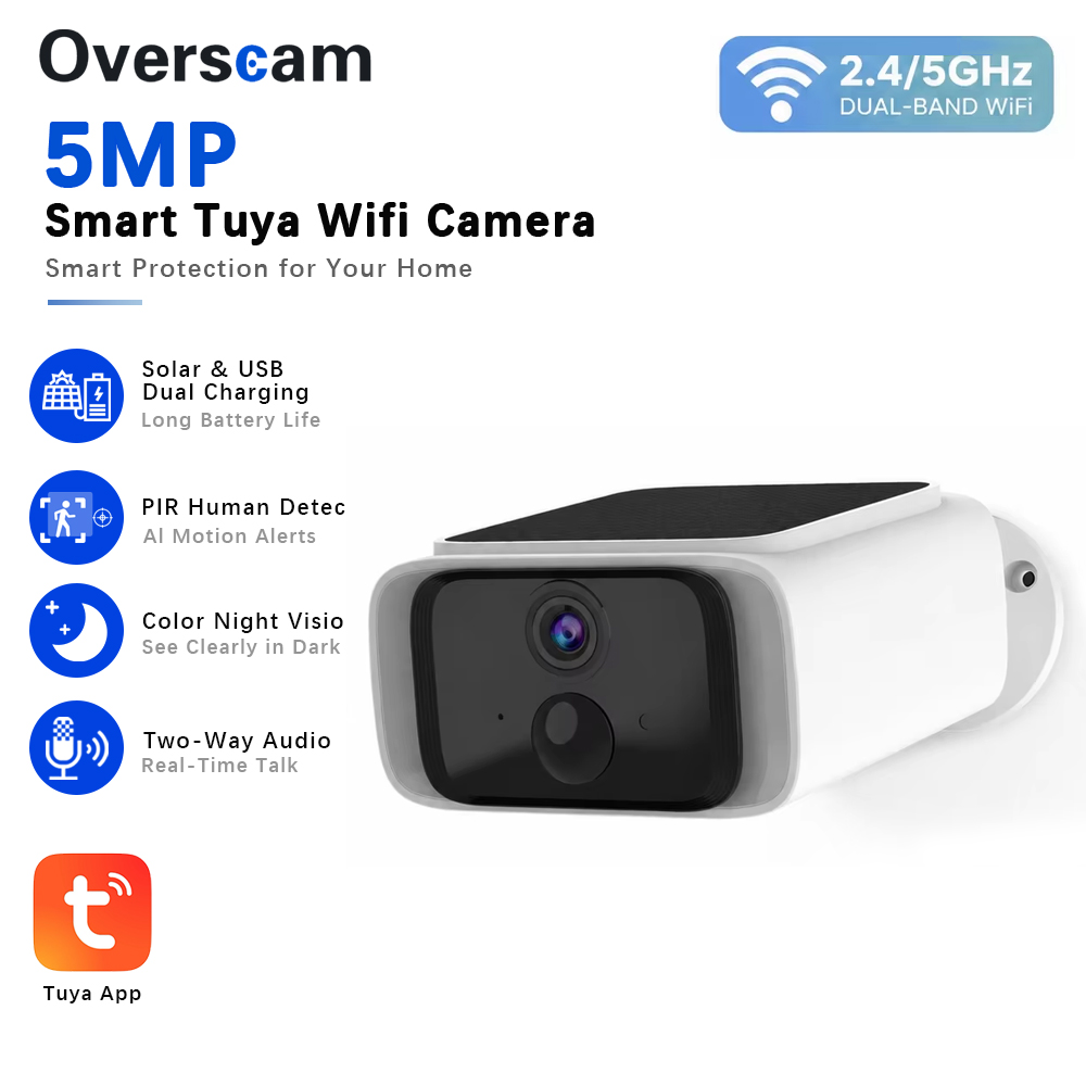 Tuya 5MP Solar Security Camera - Home Security Blink ulasan dan harga