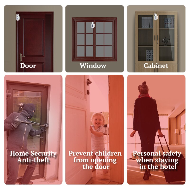 KERUI 120DB Wireless Door/Wind - Home Security Deals ulasan dan harga