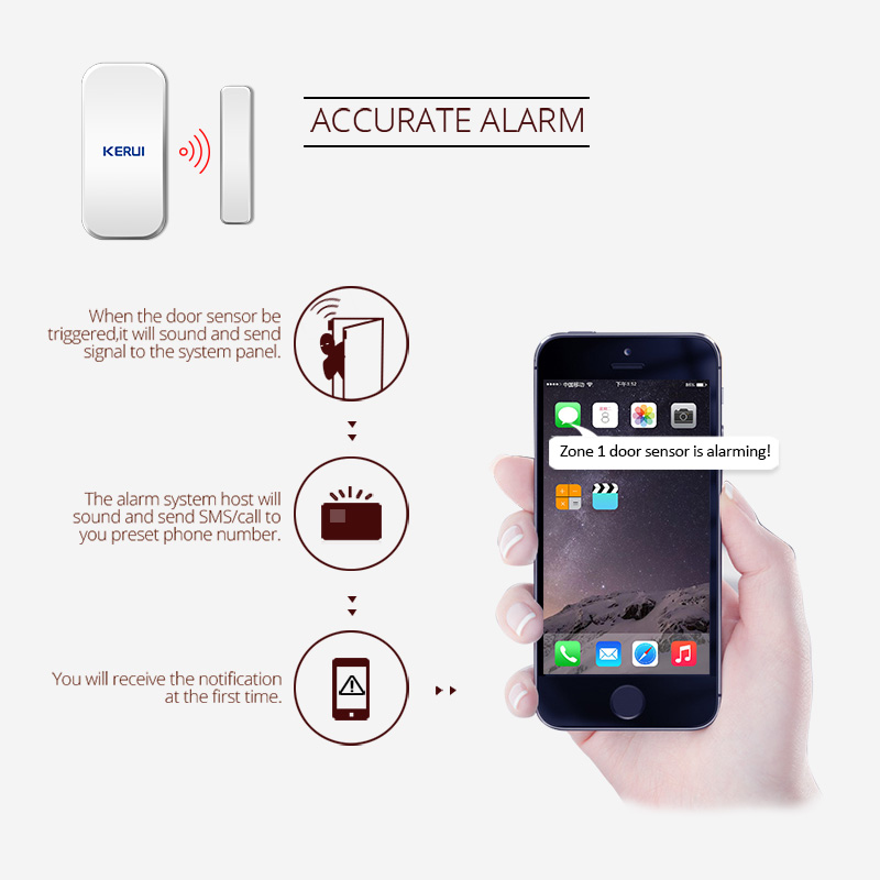 KERUI Wireless Door Magnetic S - Keypad Alarm Panel ulasan dan harga